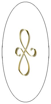 DG5000-601-GD-WT Gold Scroll White